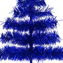 Blue Tinsel Christmas Tree by Lee Display