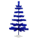 Blue Tinsel Christmas Tree by Lee Display