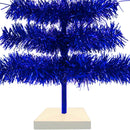 Blue Tinsel Christmas Tree by Lee Display