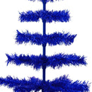 Blue Tinsel Christmas Tree by Lee Display