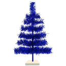 Blue Tinsel Christmas Tree by Lee Display
