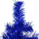 Blue Tinsel Christmas Tree by Lee Display