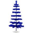 Blue Tinsel Christmas Tree by Lee Display
