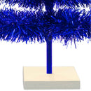 Blue Tinsel Christmas Tree by Lee Display