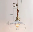 GobekUsa Blue Glass Pendant Lights for Bedroom Dinning Living Room