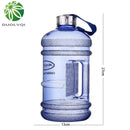 Blue translucent sports water bottle for fitness gym and kitchen by Decorbites