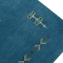 Blue Tribal Hand Loomed Wool Area Rug - Center Medallion Design by The Rug Decor