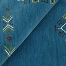 Blue Tribal Hand Loomed Wool Area Rug - Center Medallion Design by The Rug Decor