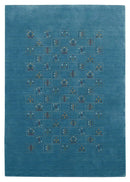 Blue Tribal Hand Loomed Wool Area Rug - Handcrafted Traditional by The Rug Decor