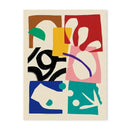 GobekUsa Blue Wave Japanese Abstract Print Poster