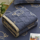 GobekUsa Daisy Print Quilt for Spring Summer, Queen Size, Mechanical Wash, Comfortable Blanket