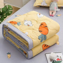 GobekUsa Daisy Print Quilt for Spring Summer, Queen Size, Mechanical Wash, Comfortable Blanket