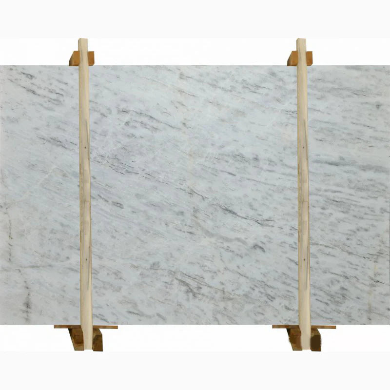 Blue Whisper Translucent Bookmatching Polished Marble Slab