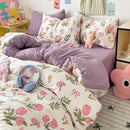 GobekUsa Cloud Cotton Printed Bedding Sets | Super Soft Quilt Set for School Home Twin King