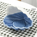 Blue & white ceramic marine life clamshell trays bedroom decor by Decorbites