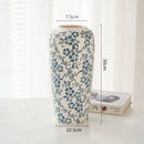 GobekUsa Blue & White Ceramic Vase, Ice Crack Flower Arrangement, Living Room Décor & Planting
