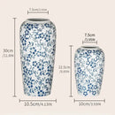 GobekUsa Blue & White Ceramic Vase, Ice Crack Flower Arrangement, Living Room Décor & Planting