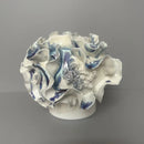 GobekUsa Handmade Porcelain Fold Pattern Vase - Home Decoration & Floral Arrangement