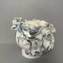 GobekUsa Handmade Porcelain Fold Pattern Vase - Home Decoration & Floral Arrangement