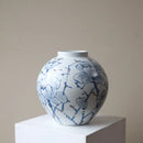 GobekUsa Blue and White Porcelain Ceramic Vase for Stylish Home Decor