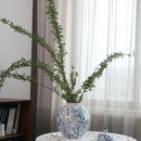 GobekUsa Blue and White Porcelain Ceramic Vase for Stylish Home Decor