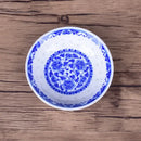 Blue & white porcelain dragon pattern dish set – dining room bowls by Decorbites