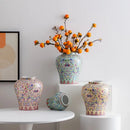 GobekUsa Blue White Porcelain Flower Vase: Elegant Ceramic Home Decor & Storage Solution