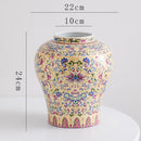GobekUsa Blue White Porcelain Flower Vase: Elegant Ceramic Home Decor & Storage Solution