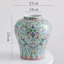 GobekUsa Blue White Porcelain Flower Vase: Elegant Ceramic Home Decor & Storage Solution