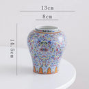 GobekUsa Blue White Porcelain Flower Vase: Elegant Ceramic Home Decor & Storage Solution