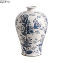 GobekUsa Blue White Porcelain Vase Plant Pots Room Decor Flowers Arrangement