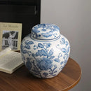 GobekUsa Blue White Porcelain Vase Plant Pots Room Decor Flowers Arrangement