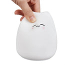 Blue white & purple cat silicone touch night light bedroom lamp by Decorbites