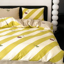 GobekUsa Embroidered Cotton Duvet Cover Set, King Size Bedding Set with Soft Bed Sheet