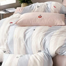 GobekUsa Embroidered Cotton Duvet Cover Set, King Size Bedding Set with Soft Bed Sheet