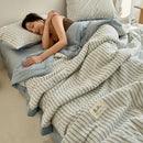GobekUsa Jacquard Summer Quilt with Soya Fibre Filling - Soft, High-end Cotton Comforter