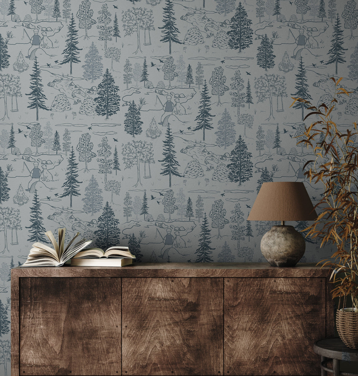 Milton Wallpaper by Painted Hawk Design, photo 4 of 8