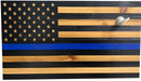 Blue Line American Flag Hidden Gun Storage, Customizable Thin Blue Line Concealment Flag for Police Officers and Law Enforcement Professionals
