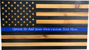 Blue Line American Flag Hidden Gun Storage, Customizable Thin Blue Line Concealment Flag for Police Officers and Law Enforcement Professionals