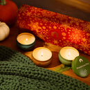 Scented Candle Gift Set - Three 8oz Aromática Candle Tins - Pumpkin, Pine & Woodsy