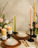 Hand-Dipped Beeswax Taper Candles - Bulk 4-Pair Bundle by Bluecorn Candles