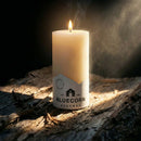 Ivory Pure Beeswax Pillar Candles by Bluecorn Candles
