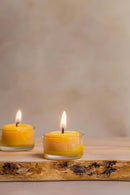 Pure Beeswax Tea Light Candles by Bluecorn Candles