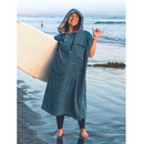 Blanket Hoodie | Indigo Surf Poncho | 100% Cotton Wearable Blanket Robe | As Seen on Netflix's Beef Season 2