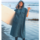 Blanket Hoodie | Indigo Surf Poncho | 100% Cotton Wearable Blanket Robe | As Seen on Netflix's Beef Season 2 by West Path