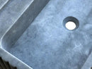 Turkish Bluestone Fluted Marble Wall Mount Sink