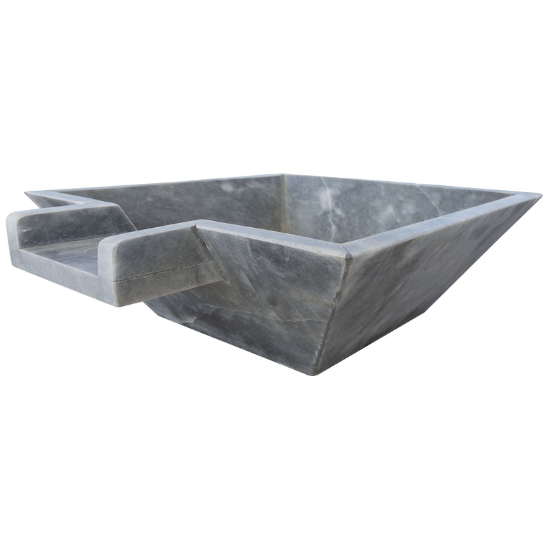 Bluestone Marble Natural Stone Pool Square Cascade Water Bowl