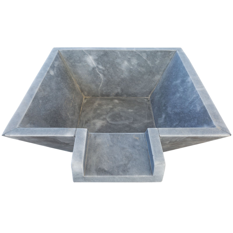 Bluestone Marble Natural Stone Pool Square Cascade Water Bowl