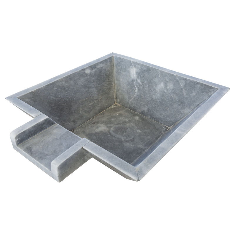 Bluestone Marble Natural Stone Pool Square Cascade Water Bowl