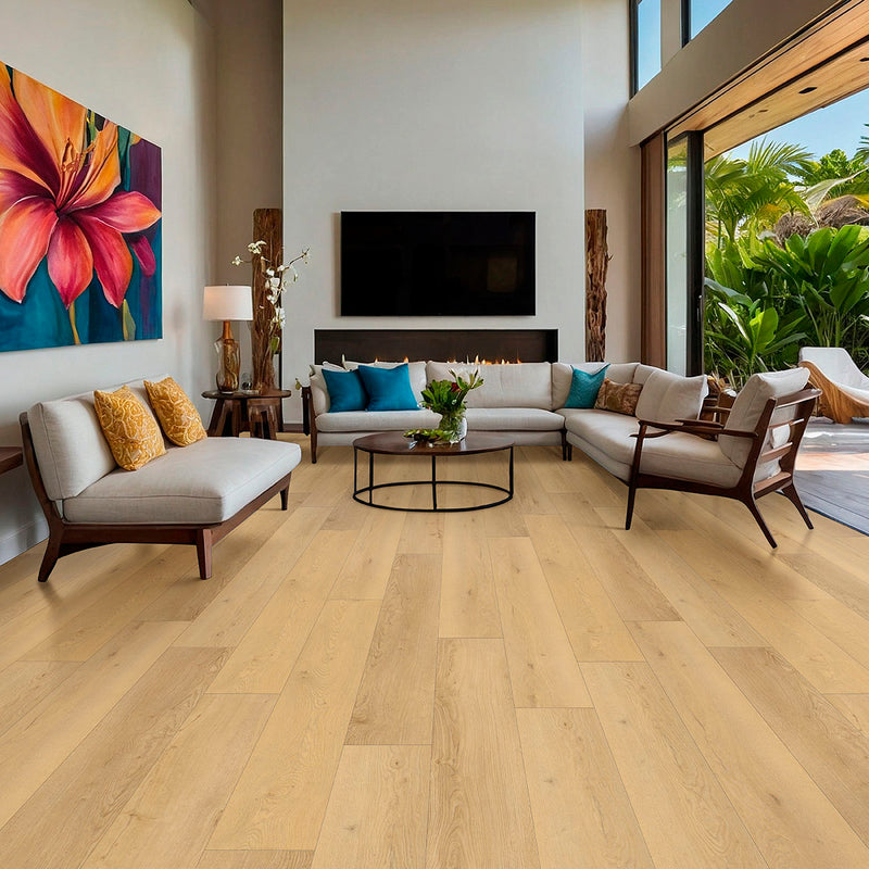 MSI Wayne Parc Reserve™Bluffview™Luxury Vinyl Planks, installed in a room